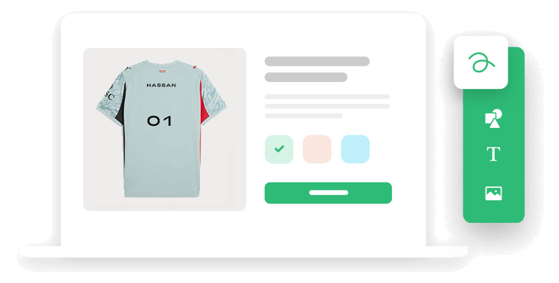 Choose from 412 custom products in our catalog